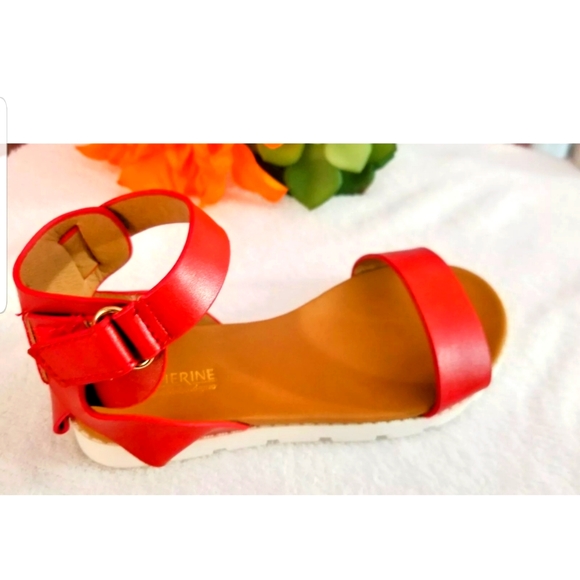 CATHERINE MALANDRINO GIRLS RED SIZE 10 TODDLER SAN - Picture 7 of 10